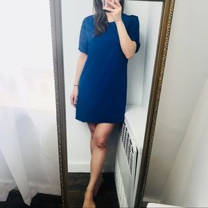 👗 Royal Blue Sleeve Dress Sz S/M